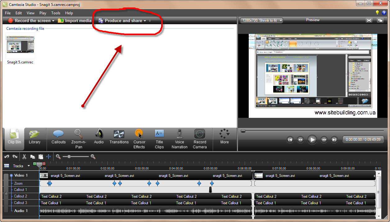 Camtasia Studio 7